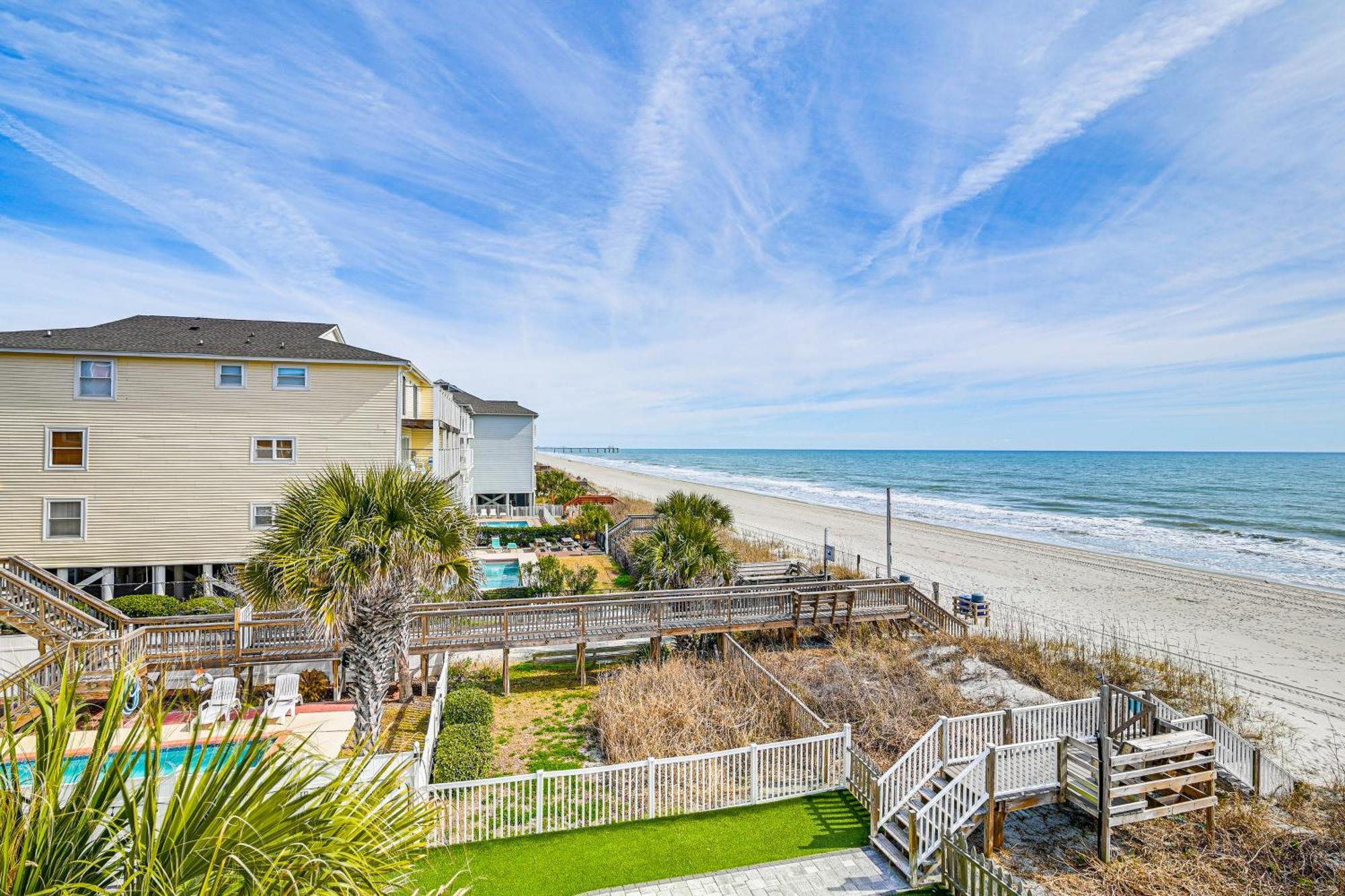 On-The-Beach Escape Oceanfront In Surfside! Мертл-Біч Екстер'єр фото