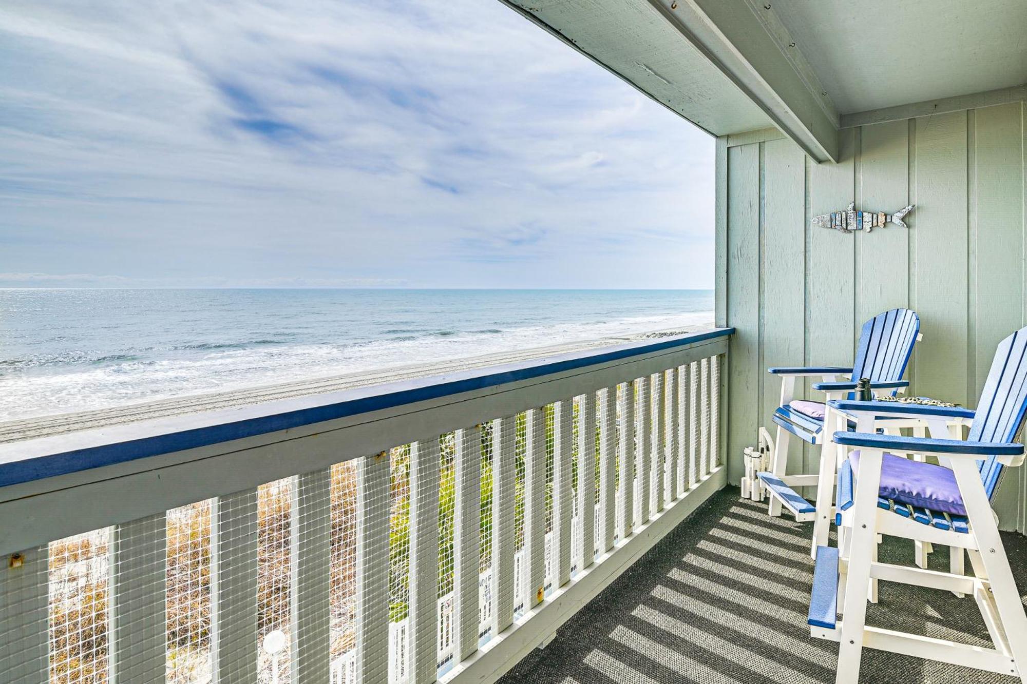 On-The-Beach Escape Oceanfront In Surfside! Мертл-Біч Екстер'єр фото